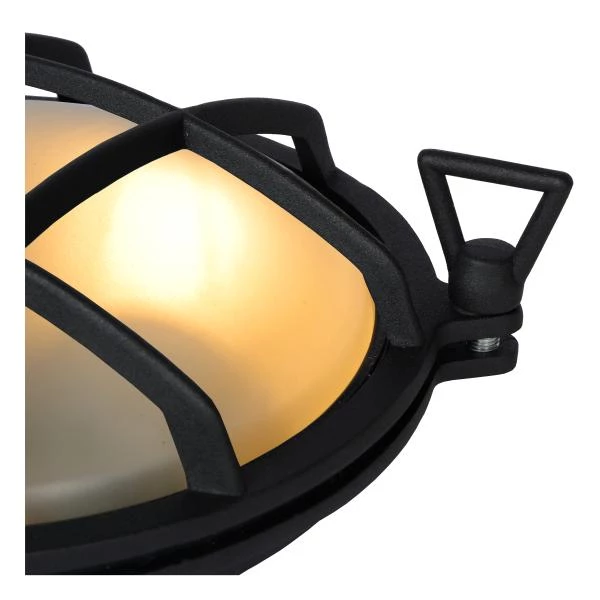 Lucide DUDLEY - Wall light Indoor/Outdoor - Ø 22 cm - 1xE27 - IP65 - Black - detail 2